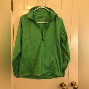 NWOT Magnolia Lane  green 1/4 zip pullover jacket windbreaker medium Masters